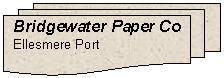 Flowchart: Multidocument: Bridgewater Paper Co
Ellesmere Port 
